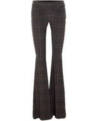 Aniye By - Jodi Checked Flared Pants - Lyst