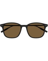 Montblanc - Eyewear Square Frame Sunglasses - Lyst