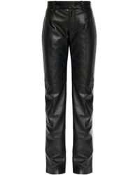 DSquared² - Straight-Leg Leather Trousers - Lyst