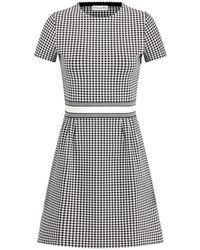 Dior Short Macrocannage Flared Dress in Black | Lyst Dior Short Macrocannage Flared Dress in Black | Lyst
