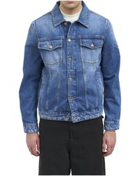Dondup - Faded-Effect Denim Jacket - Lyst