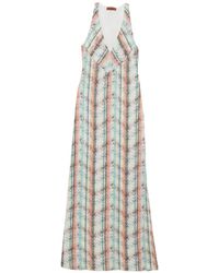 Missoni - Sleeveless Multi-Technique Mixed Viscose Lamé Gown - Lyst