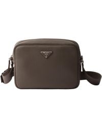 Prada - Textured Leather Crossbody Bag - Lyst