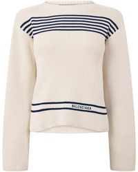 Balenciaga - Neck Knit Sweater - Lyst