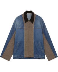 Stella McCartney - Tweed Panelled Denim Jacket - Lyst