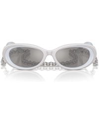 Tiffany & Co. - Oval Frame Sunglasses - Lyst