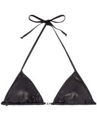 DIESEL - Foil-Finish Bikini Top - Lyst