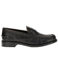 Prada - Ruched Slip-On Loafers - Lyst