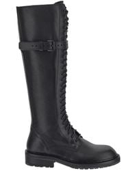 Ann Demeulemeester - Rounded Toe Knee-High Boots - Lyst