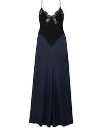 Victoria Beckham - Lace-Trimmed Crepe And Satin-Crepe Gown - Lyst