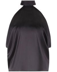 Nina Ricci - Halterneck Satin Blouse - Lyst