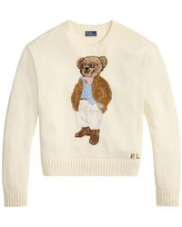 Polo Ralph Lauren - Polo Bear Intarsia-Knit Jumper - Lyst