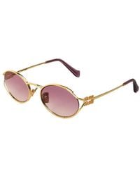 Miu Miu - Metal Frame Sunglasses - Lyst