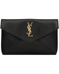 Saint Laurent - Cassandre Small Envelope Pouch - Lyst