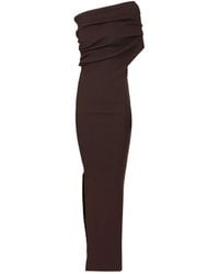 Rick Owens - Athena One-Shoulder Knitted Dress - Lyst