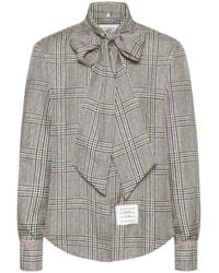 Thom Browne - Prince Of Wales Checked Shirt - Lyst