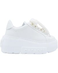 Casadei - Round-Toe Lace-Up Sneakers - Lyst