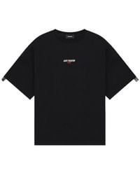 we11done - Logo Detailed Round Neck T-Shirt - Lyst