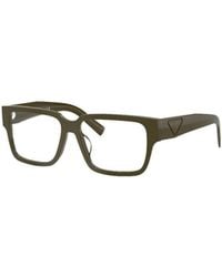 Prada - Eyewear Rectangle Frame Glasses - Lyst