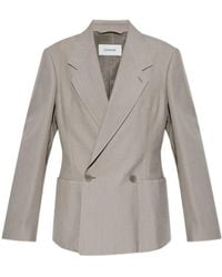 Lemaire - Double-Breasted Tailored Jacket - Lyst