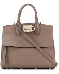 Ferragamo - Ferragamo Studio Small Top Handle Bag - Lyst
