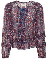 Isabel Marant - Felipa Printed Viscose Top - Lyst