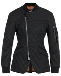 DSquared² - Logo Printed Quilted Zip-Up Jacket - Lyst