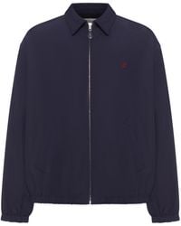 Celine - Blouson With Zip And Embroidered Logo - Lyst
