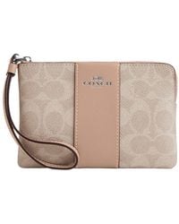 COACH - Corner Zip Wristlet - Lyst