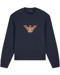Emporio Armani - Double Jersey Sweatshirt With Logo - Lyst