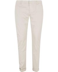 Dondup - Mid-Rise Straight Leg Trousers - Lyst