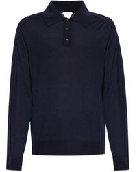 Bottega Veneta - Long Sleeved Knitted Polo Shirt - Lyst