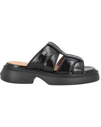 Ganni - Sandals Leather - Lyst