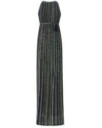 Missoni - Long Striped Knit Dress With Sequins - Lyst