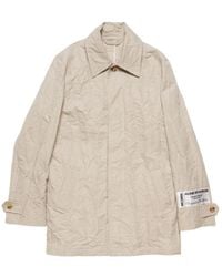 Acne Studios - Crinkled Buttoned Trench Coat - Lyst