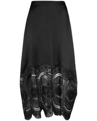 Stella McCartney - Mid-Length Satin Skirt - Lyst