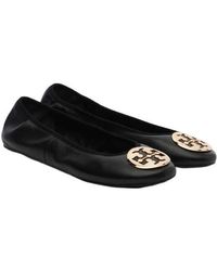 Tory Burch - Reva Leather Ballet Flats - Lyst