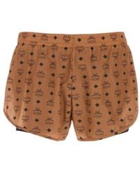 MCM - Logo-Print Shorts - Lyst