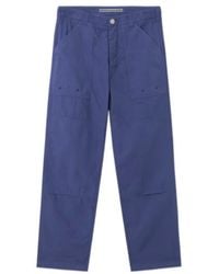 Stone Island - Regular Fit Chino Trousers With Rubber Applique - Lyst