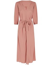 Seventy - Belted V-Neck Maxi Dress - Lyst