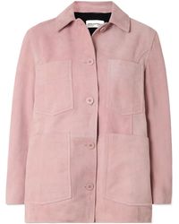 Nour Hammour - Seleste Patchwork Suede Jacket - Lyst