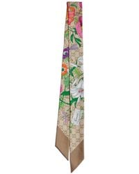 Gucci - Printed Silk Ribbon - Lyst