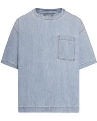Bottega Veneta - Light Bleached Denim T-Shirt - Lyst