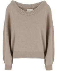 Lisa Yang - Doria Off-Shoulder Knitted Sweater - Lyst