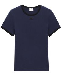 Courreges - Courrèges Bumpy Contrast Crewneck T-Shirt - Lyst