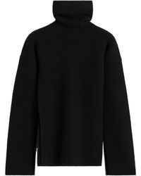 TOTEME - Totême Roll Neck Slit Sleeved Jumper - Lyst