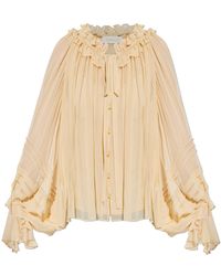 Zimmermann - Rebellion Corded Ruffled Blouse - Lyst