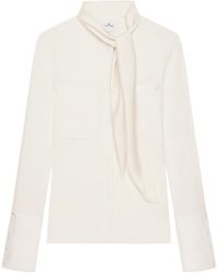 Courreges - Scarf-Collar Shirt - Lyst