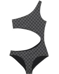 Gucci - Printed Gg Stretch Jersey Swimsuit - Lyst