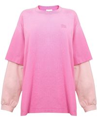 Ganni - Long Sleeve T-Shirt - Lyst
